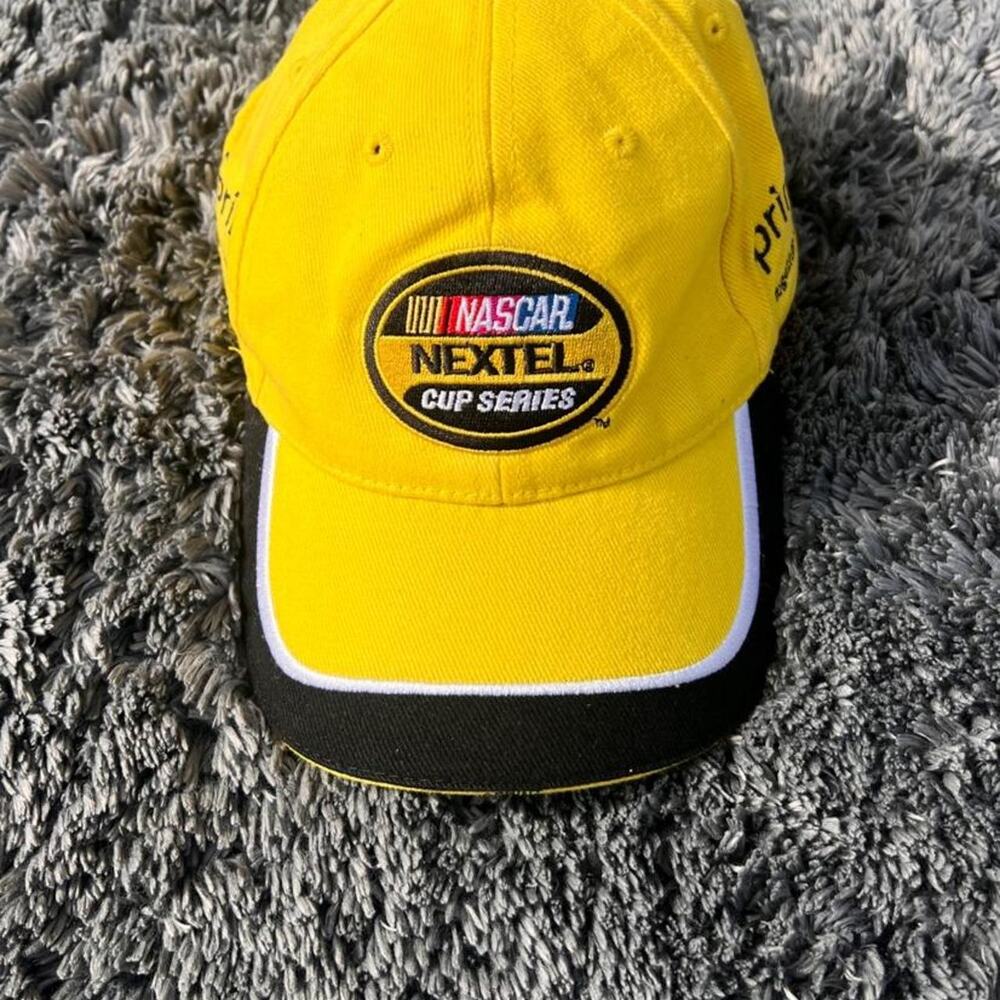 Nascar yellow and black hat
